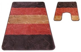 Covoare baie de culoare maro 50 cm x 80 cm + 40 cm x 50 cm