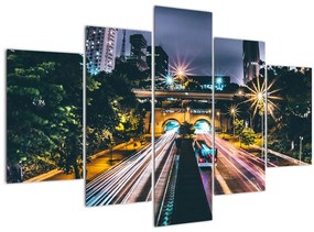 Tablou - Oraș de noapte (150x105 cm)