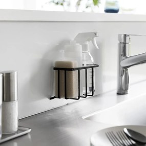 Suport pentru accesorii de spălat negru autoadeziv din metal Film Hook – YAMAZAKI