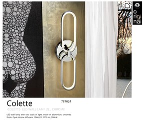 Aplica de perete LED design ultra-modern Colette. crom SV-787024