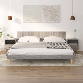 817300 vidaXL Noptiere, 2 buc., gri sonoma, 40x35x47 cm