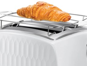 Resigilat: Prajitor de paine Russell Hobbs 26060-56, 850W, 2 felii, Orificii late, Dezghetare, Alb