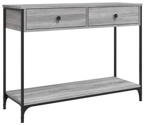 834173 vidaXL Măsuță consolă, gri sonoma, 100x34,5x75 cm, lemn prelucrat