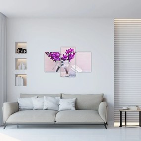 Tablou cu flori violete (90x60 cm)