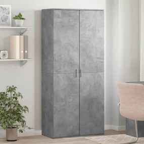 vidaXL Pantofar, gri beton, 80 x 39 x 178 cm, PAL