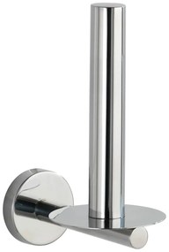 Suport pentru hârtie igienică argintiu lucios de montat pe perete din oțel inoxidabil Bosio – Wenko