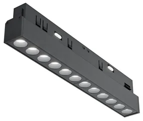 Modul LED, accesoriu pentru sina magnetica Exility, Points negru 12W 3000K