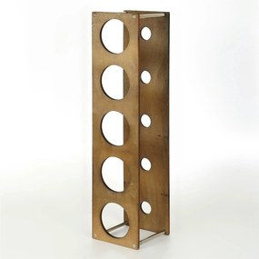 Suport sticle vin 792EVL4307, nuc/crom, PAL/metal, 14x15x60 cm