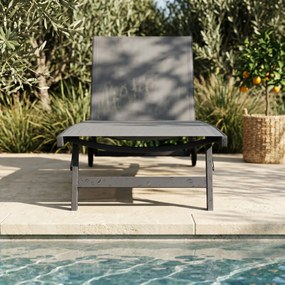 Outsunny Set de 2 Șezlonguri Rabatabile pe 5 Niveluri, Șezlonguri din Aluminiu și Țesătură Respirabilă, 66x165x102 cm, Albastru | Aosom Romania