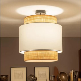 Brilagi - Lustră aplicată LED CERIA 1xE27/60W/230V ø 40 cm negru/bej/alb