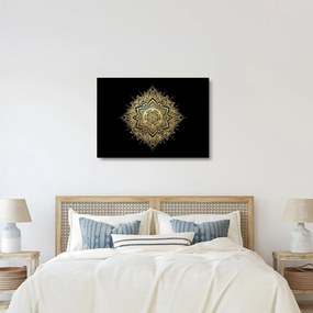 Tablou pe sticlă - Mandala bogăției (70x50 cm)
