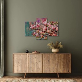 Tablou - Pictură în ulei, Sakura în floare (90x60 cm)