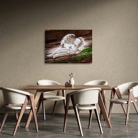Tablou pe sticlă - Îngeraș dormind (70x50 cm)