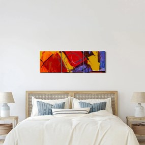 Tablou cu abstracție (cu ceas) (90x30 cm)