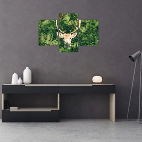 Tablou detaliu cu cap de căprioară (90x60 cm)