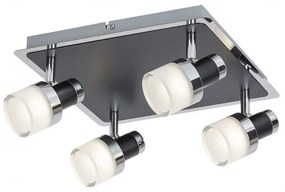 Lustra / Plafoniera LED cu 4 spoturi pentru baie IP44 Harold