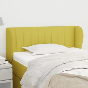 Tablie de pat cu aripioare verde 93x23x78 88 cm material textil 1, Verde, 93 x 23 x 78 88 cm