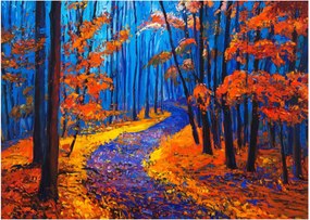 Tablou - Pădurea toamna (70x50 cm)