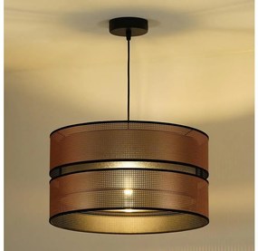 Lustră pe cablu COPPER Duolla SHINY 1xE27/15W/230V d. 40 cm cupru/negru