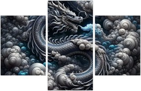 Tablou – Dragon în fum (90x60 cm)