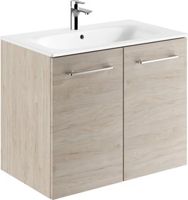 Geberit Selnova Square lavoar cu dulap 80 cm nucă 501.259.00.1
