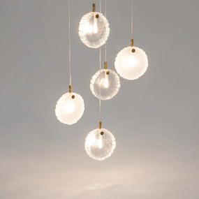 Lustra suspendata design decorativ modern Frozen 5L