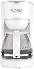 Aparat de facut cafea Floria ZLN9274 Alb, putere 600W, oprire automata, vas de 1.2 litrii