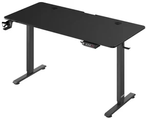 Deuba Birou de birou reglabil pe inaltime negru - 140x60x118 cm