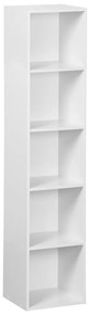 Bibliotecă albă 30x24x132 cm Cube – Casa Selección