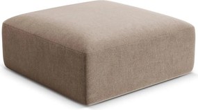 Taburet maro deschis cu tapițerie din catifea Campi – Cosmopolitan Design