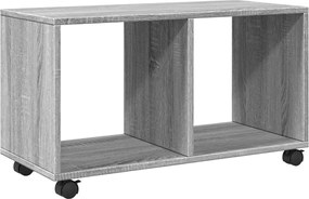 vidaXL Dulap cu roți, gri sonoma, 72x33x42,5 cm, lemn prelucrat