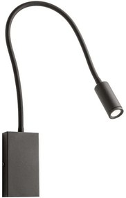 Veioză LED flexibilă Redo 01-2755 WALLIE LED/3W/230V USB CRI 90 negru