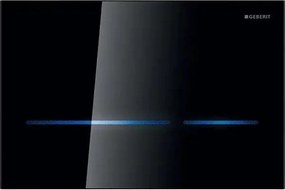 Clapeta electronica Geberit Sigma80 negru pentru rezervor cu grosimea 12 cm