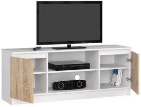 Măsuță TV Dariel (Alb + Stejar sonoma). 1069407