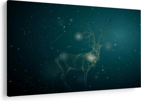 Tablou - Cerb magic noaptea (90x60 cm)