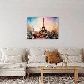 Tablou - Pictură a Turnului Eiffel (70x50 cm)