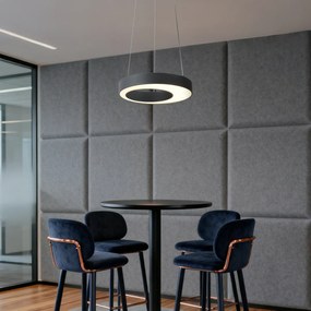 Lampă suspendată modernă neagră 35 cm cu 3 trepte de intensitate luminoasă - Organici