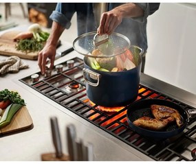 Oală cu capac/cu suprafață ceramică adecvată pentru plita cu inducție Space – Joseph Joseph