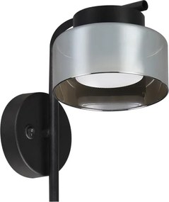 Brilagi - Lampă LED RGB dimabilă de perete AURA LUX 1xGX53/14W/230V Wi-Fi Tuya negru/fumuriu