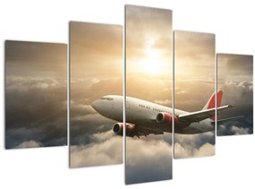 Tablou - Avion în nori (150x105 cm)