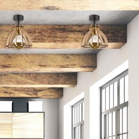 Lustră aplicată LANDO 1xE27/15W/230V stejar