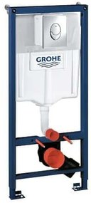 Set de instalare incastrata pentru WC suspendat, inaltime 1,13 m, clapeta actionare Skate Air, crom