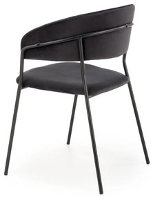 Scaun de bucaterie Rolland, negru