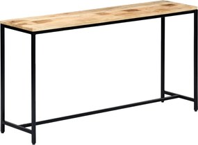 vidaXL Masă consolă, 140 x 35 x 76 cm, lemn masiv de mango nefinisat