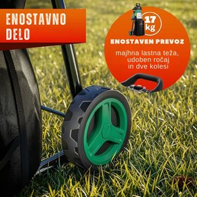 Tocător de grădină DIOX + 2x sac de 60 l, 3100W negru/verde Gardebruk