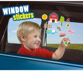 Set creativ - Autocolante pentru fereastra, Ferma