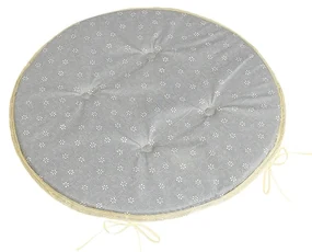 Bellatex Pernă de scaun Adéla rotundă netedăFloare răsărită gri 40 x 40 cm