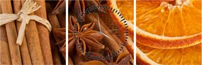 Tablou - Condimente parfumate (cu ceas) (90x30 cm)