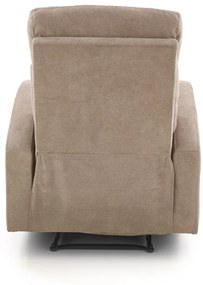 Fotoliu recliner Oslo 1S stofa bej H100 cm