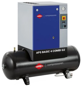 Compresor cu șurub APS 4 Basic G2 Combi 10 bar 4 CP/3 kW 366 l/min 200 l 362904